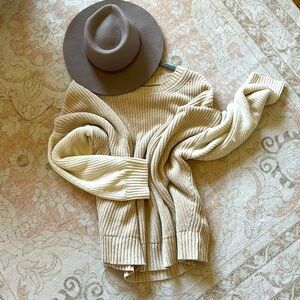 American Eagle Drop Shoulder Color Block Sweater XXL